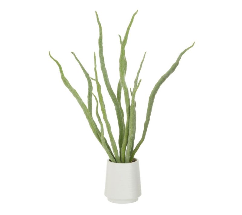 Plante Artificielle En Pot "grasse" 92cm Vert