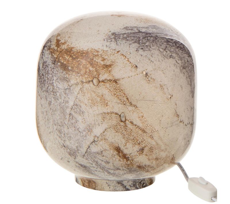 Lampe À Poser En Verre "bola" 21cm Multicolore