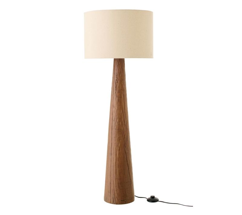 Lampadaire En Céramique "melina" 102cm Marron