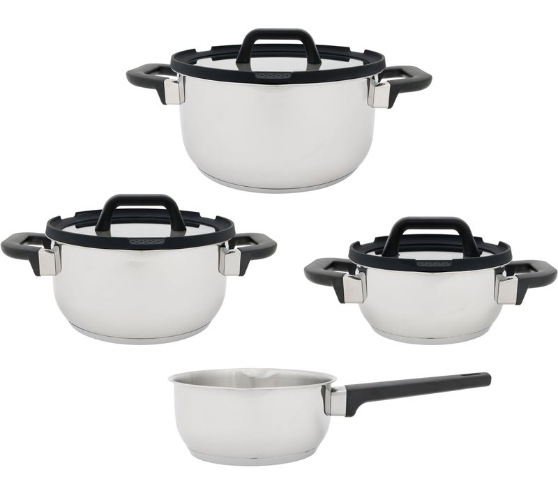 Batterie De Cuisine  - Tous Feux Dont Induction - Cascade - Acier Inxoydable - 7 Pieces