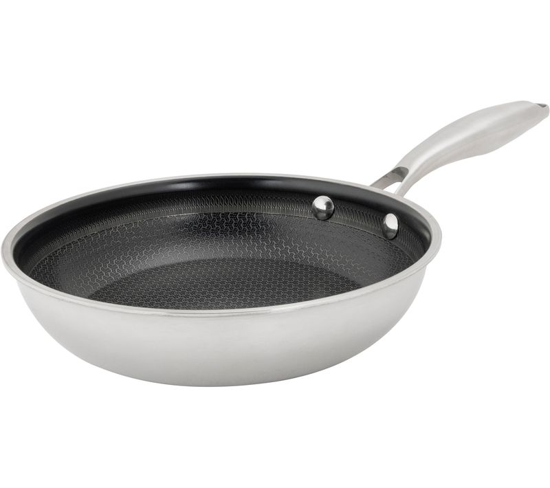 Poele - Hexapro - Acier Inoxydable - Ø20 Cm - Anti-adhésive - Tous Feux Dont Induction