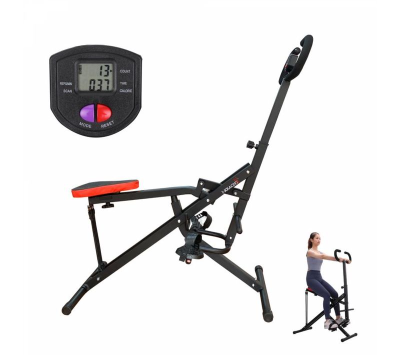 Total Fitness Crunch Avec Moniteur Numérique Noir  Kt00131-blk