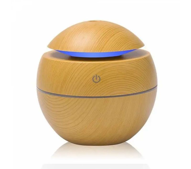 Humidificateur D'air Et Diffuseur D'huile Aromatique Bois Claire Herzberg Hg8113-lw