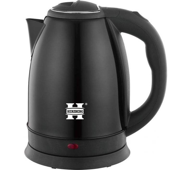 Bouilloire Électrique 1.8l Inox Sans Fil Noir - Hg5011-blk