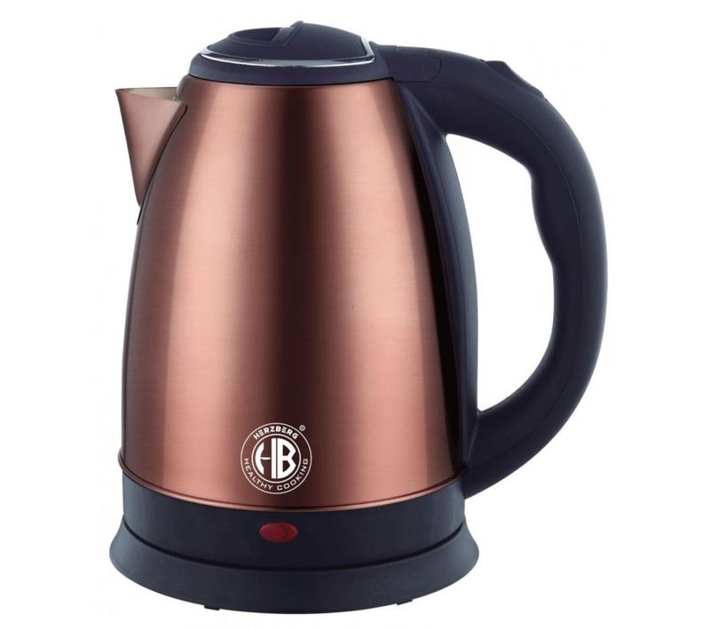 Bouilloire électrique 1.8l Inox Sans Fil Cuivre Hg5011-cop
