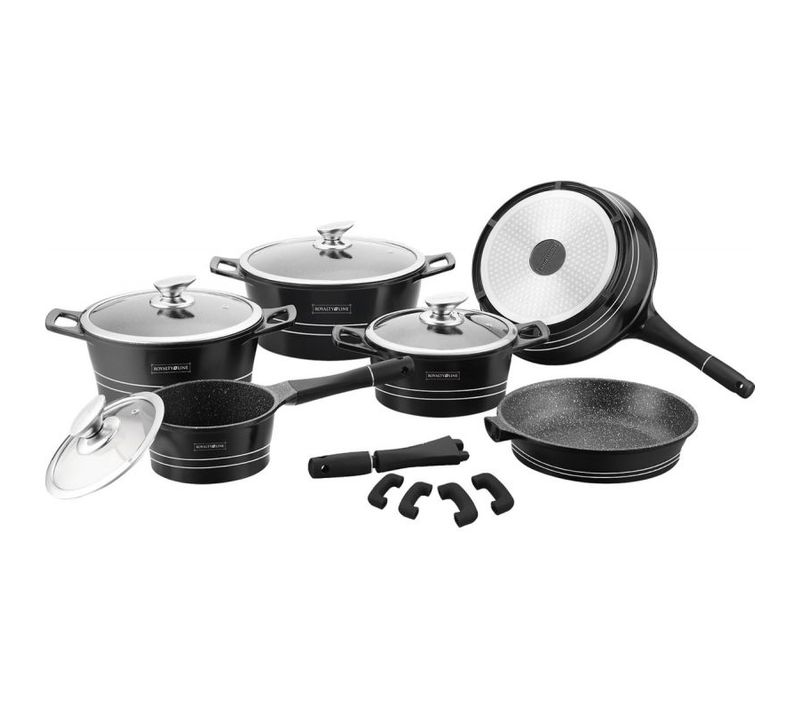 Batterie De Cuisine 17 Pièces Noir  Rles1014m-blk