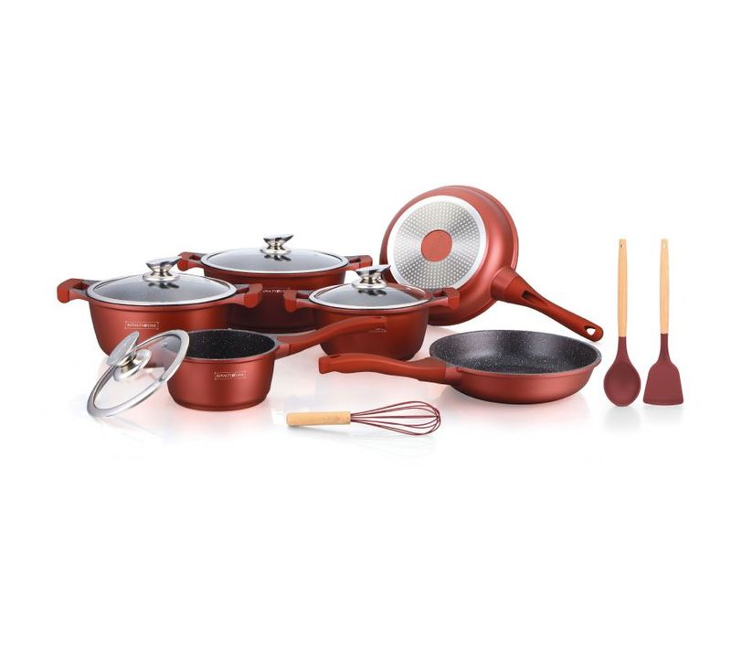Batterie De Cuisine 13 Pièces Bordeaux  Rlbs1010m-bur