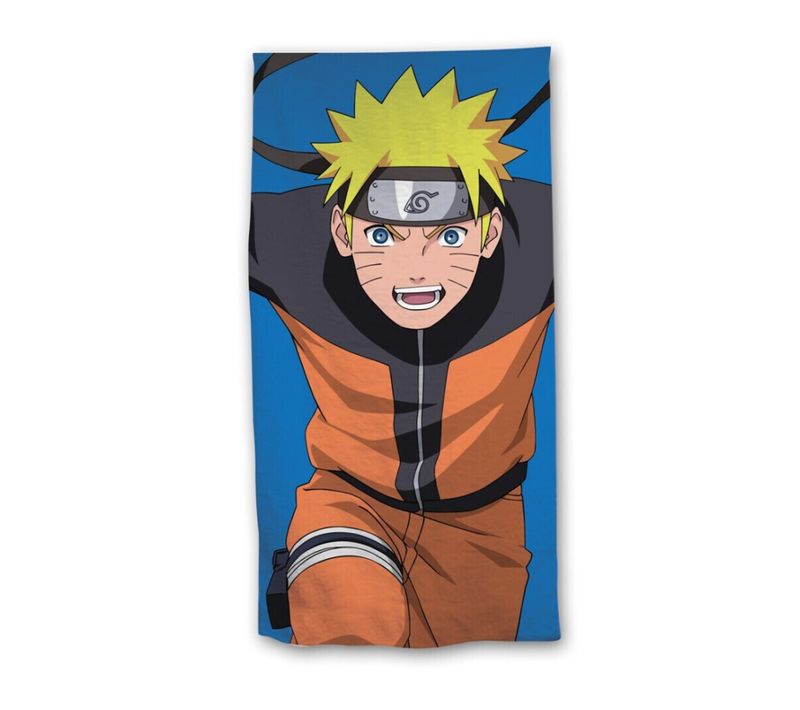 Serviette De Plage - Naruto Dans Sa Tenue Habituelle Et Son Bandeau - 70x140 Cm