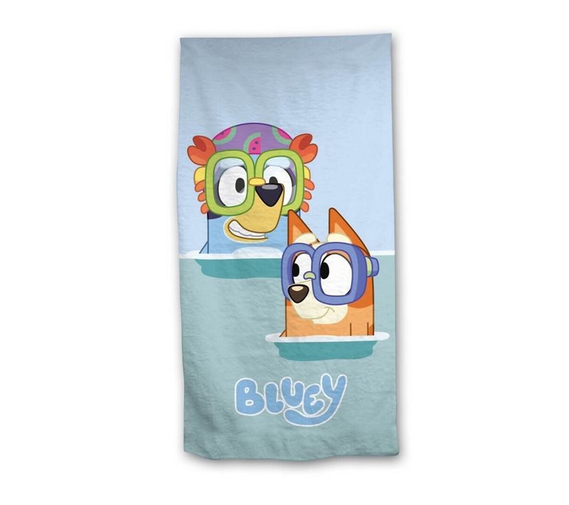 Serviette De Plage - Bluey et Bingo à La Mer - 70x140 Cm