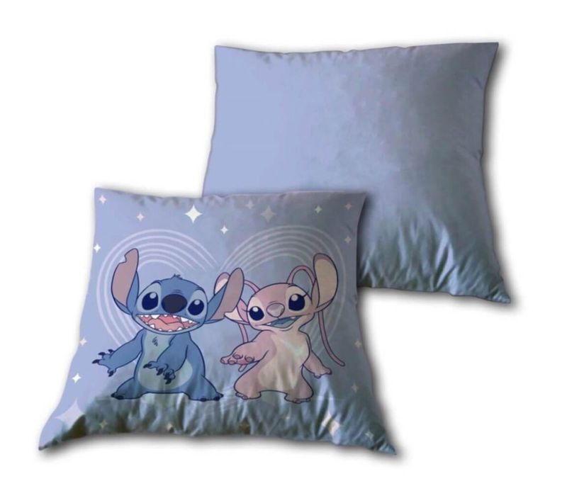Coussin Stitch Et Angel - Violet - 35x35 Cm