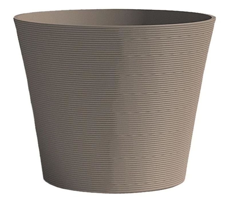 Pot De Fleurs - Garden Id - Green Care Sense Taupe - 50 X 41 Cm - Résistance Uv Et Gel