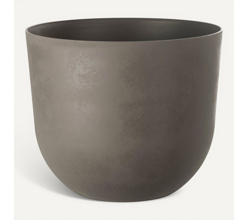 Pot Rond Swing Rond Taupe 30 L, 40 Cm Diamètre X 32 Cm Hauteur