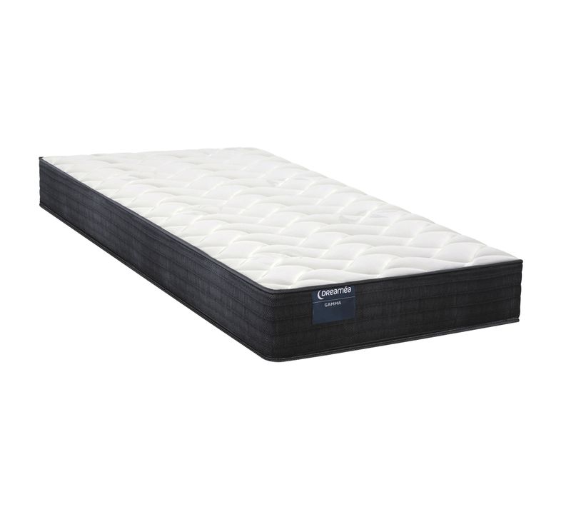Matelas mousse 90x190 cm DREAMEA GAMMA 2 roulé ép.17 cm