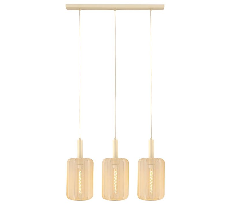 Corina Suspension - Crème - 3xe27