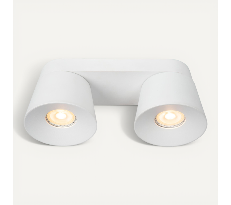 Trigono Spot Plafond - Blanc - 2xgu10