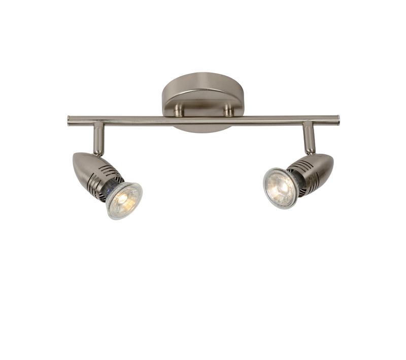 Caro-led Spot Plafond - Chrome Dépoli - 2xgu10