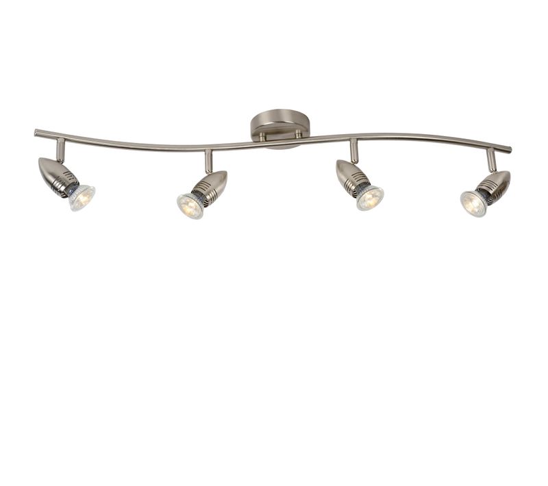 Caro-led Spot Plafond - Chrome Dépoli - 4xgu10