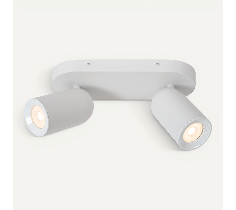Punch Spot Plafond - Blanc - 2xgu10