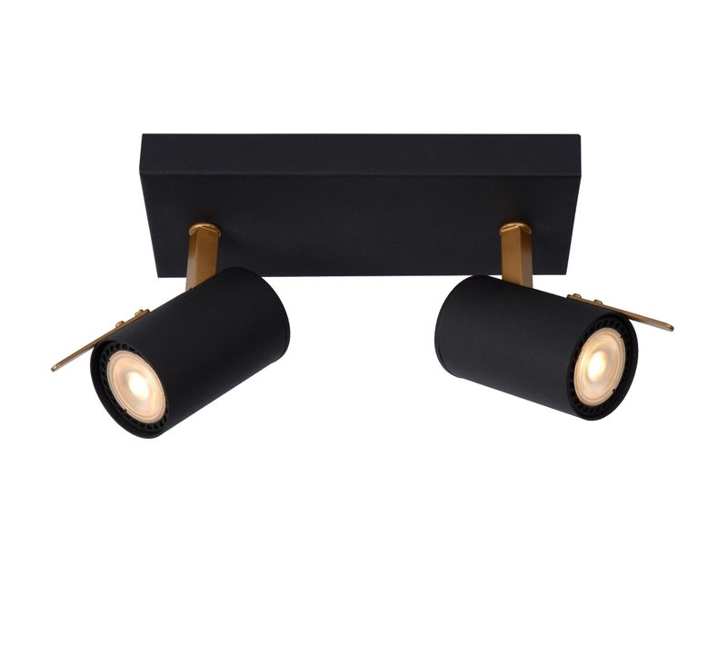 Grony Spot Plafond - Noir - 2xgu10