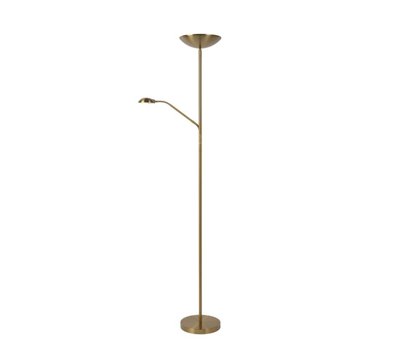 Zenith Lampadaire / Lampe De Lecture - Or Mat / Laiton - LED Intégré