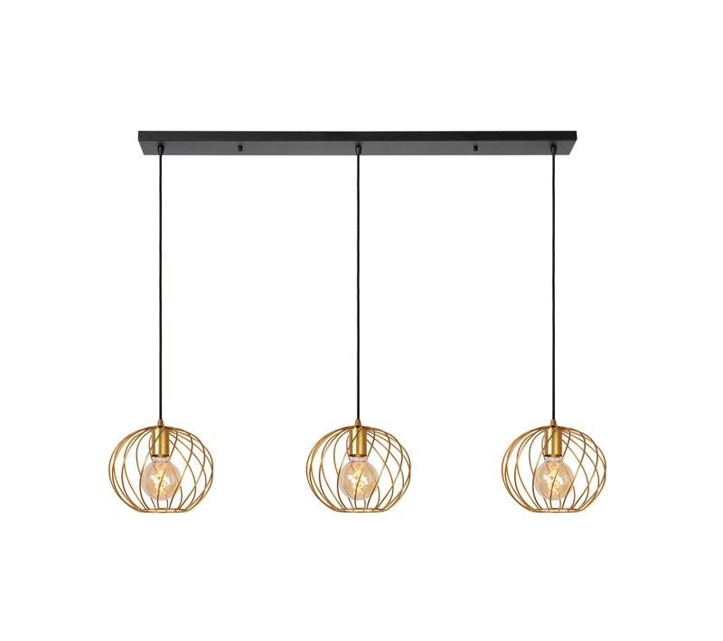 Danza Suspension - Or Mat / Laiton - 3xe27