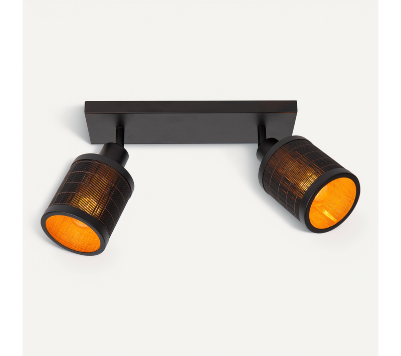 Tagalog Spot Plafond - Noir - 2xe27