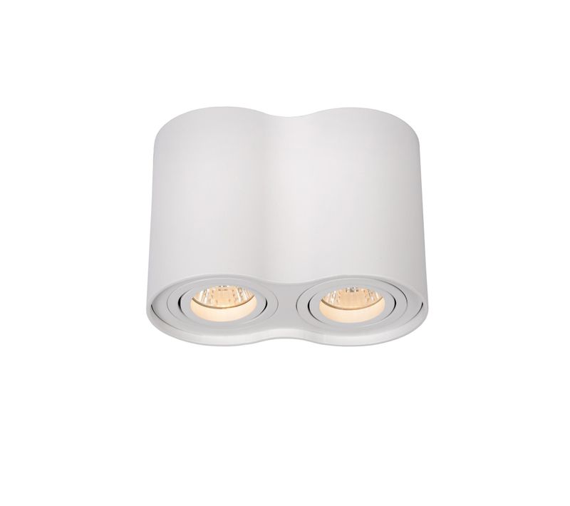 Tube Spot Plafond - Blanc - 2xgu10