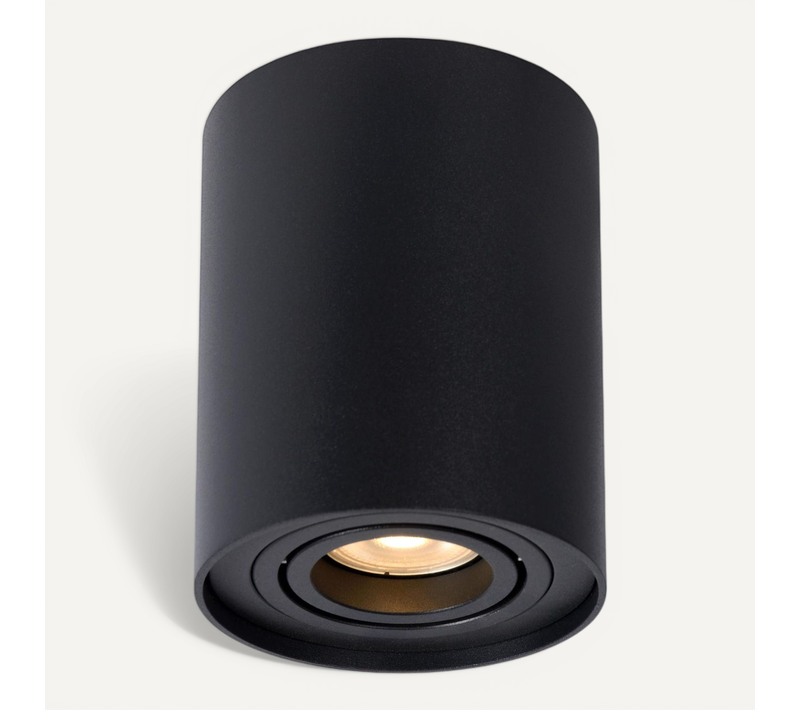 Tube Spot Plafond - Noir - 1xgu10