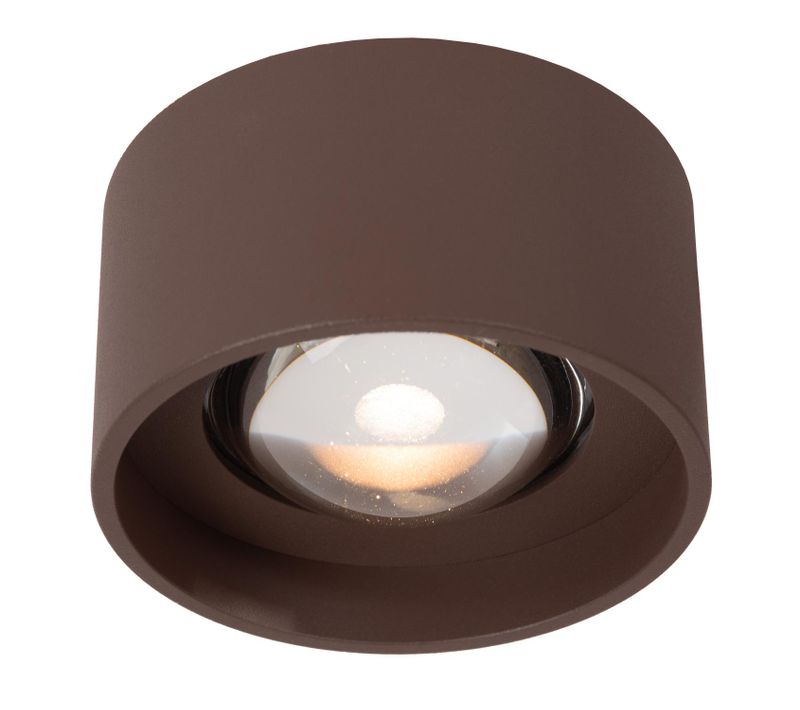 Lenz Spot Plafond - Rouille - LED Intégré