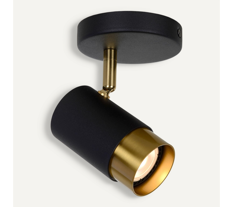 Floris Spot Plafond - Noir - 1xgu10