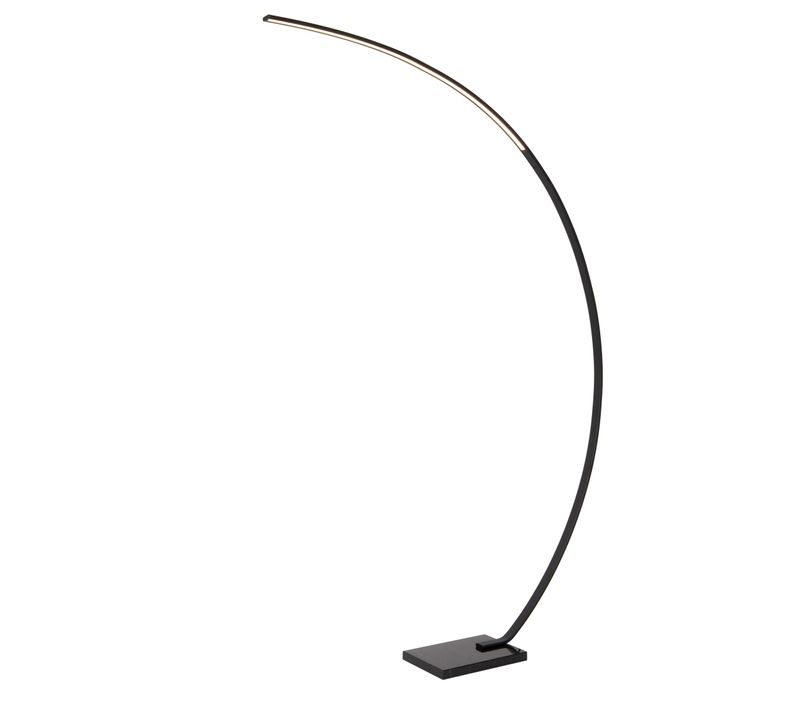 Curve Lampadaire Arceau - Noir - LED Intégré