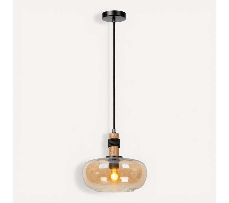 Ilona Suspension - Ambre - 1xe27