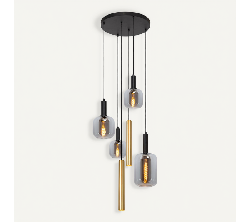 Joanet Suspension - Laiton - 3xe27