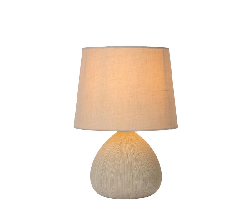 Ramzi Lampe De Table - Crème - 1xe14
