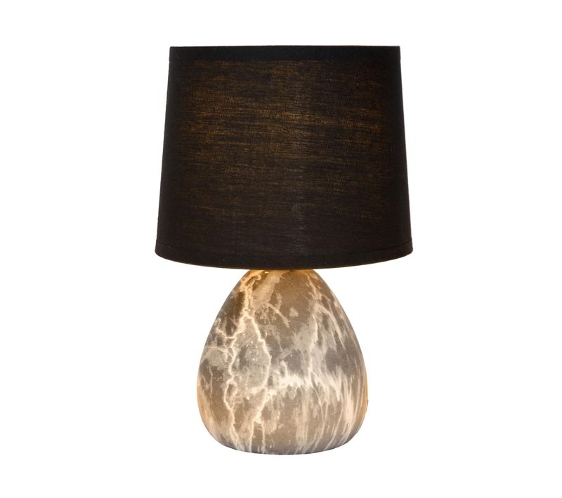 Marmo Lampe De Table - Noir - 1xe14