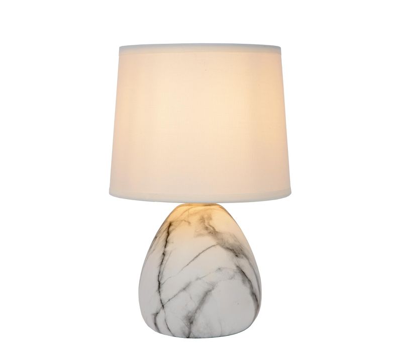 Marmo Lampe De Table - Blanc - 1xe14