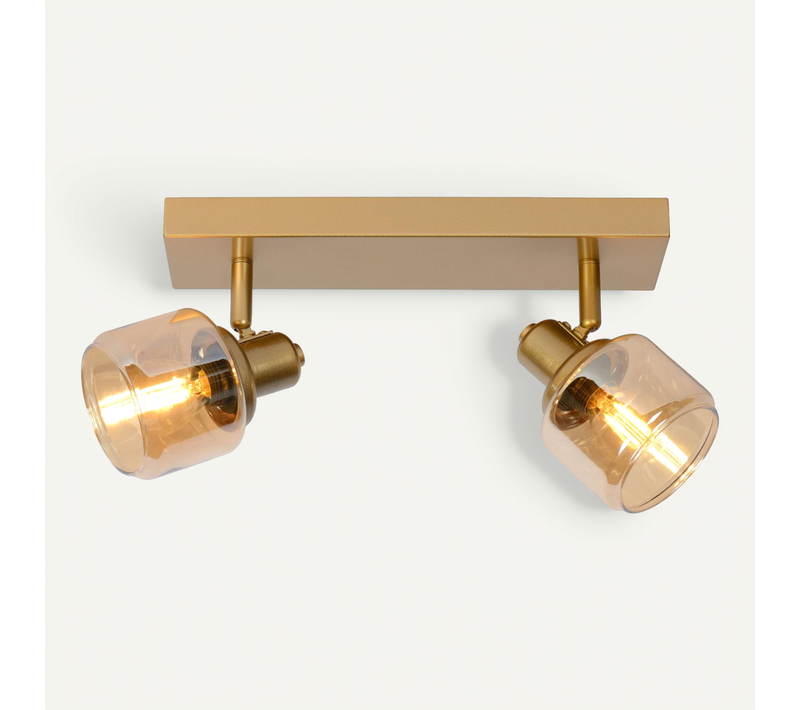 Bjorn Spot Plafond - Or Mat / Laiton - 2xe14