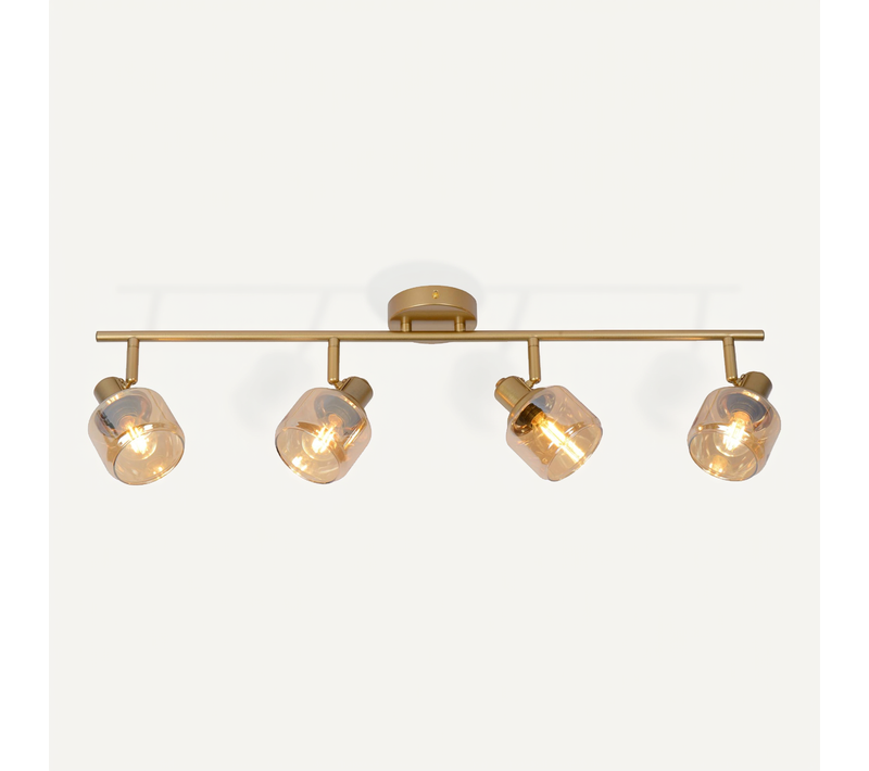Bjorn Spot Plafond - Or Mat / Laiton - 4xe14