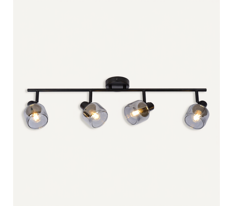 Bjorn Spot Plafond - Noir - 4xe14