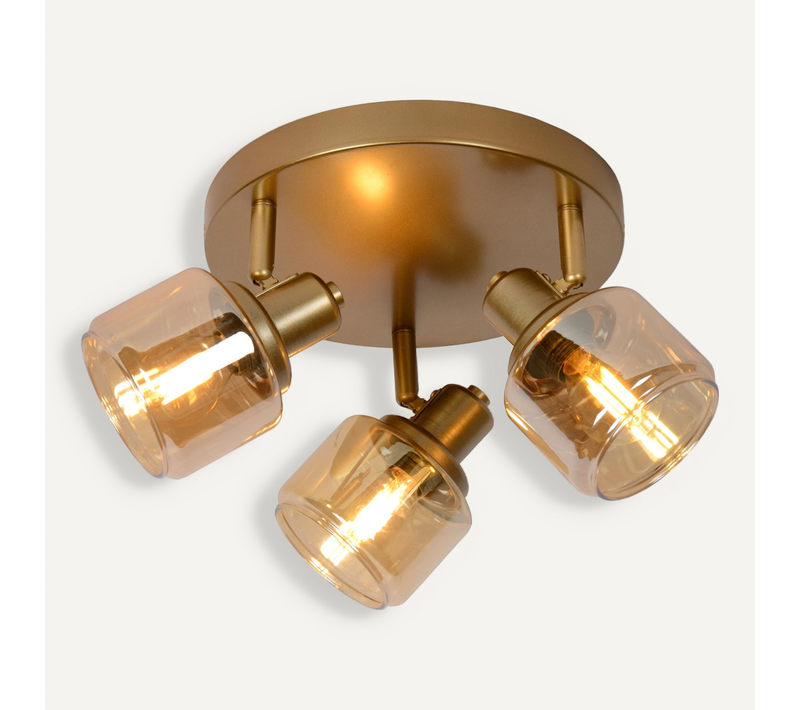 Bjorn Spot Plafond - Or Mat / Laiton - 3xe14
