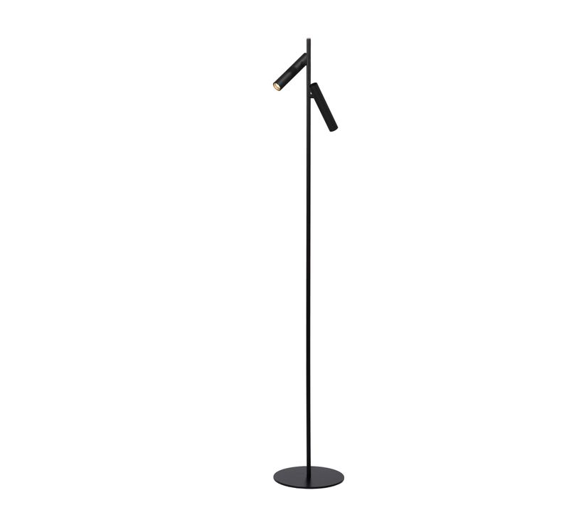 Philon Lampadaire / Lampe De Lecture - Noir - LED Intégré