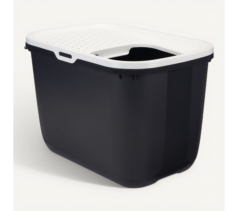 Bac À Litière Avec Entrée Supérieure Hop In Anthracite