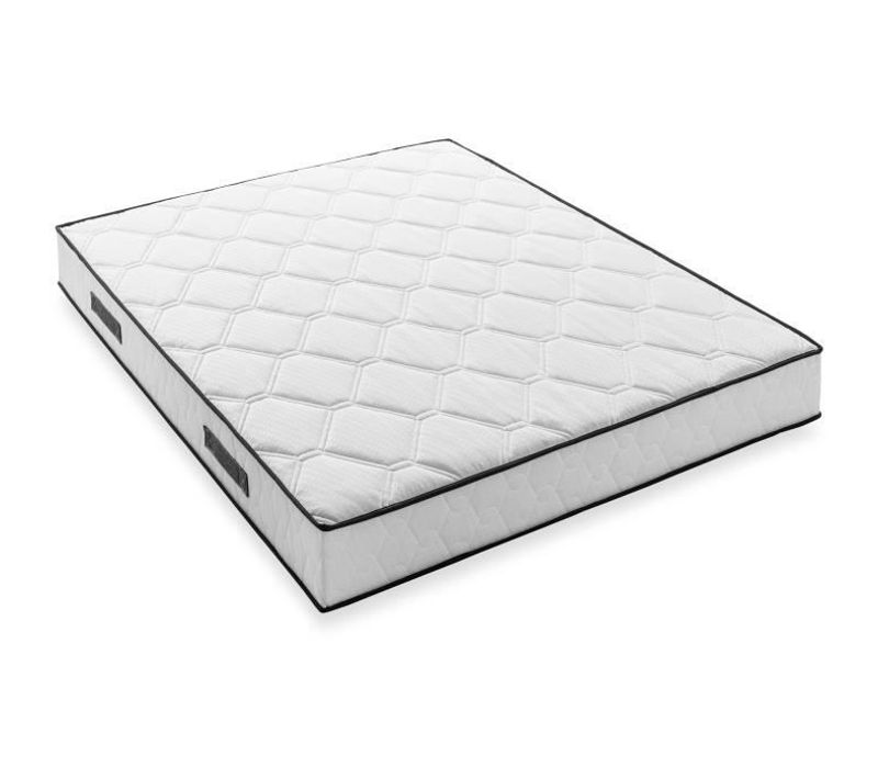 Matelas Ressort 160x200 - Hauteur 19 Cm - 660 Ressorts Ensachés - 7 Zones - Equilibré - Réversible