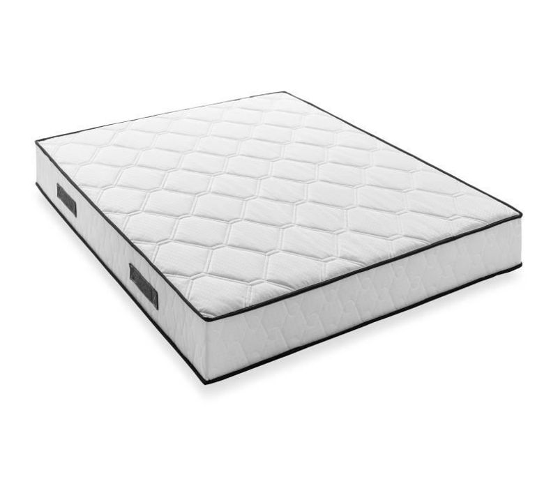 Matelas Ressort 160x200 - Hauteur 24 Cm - 770 Ressorts Ensachés - 7 Zones - Equilibré - Réversible