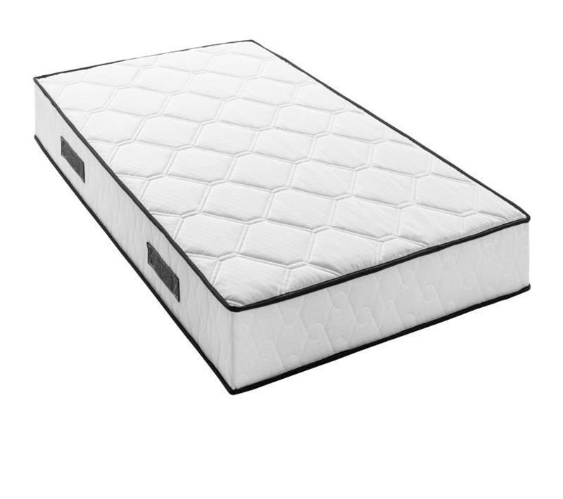 Matelas 90 X 190 Cm - Hauteur 27 Cm - 380 Ressorts Ensachés - 7 Zones - Equilibré - Réversible