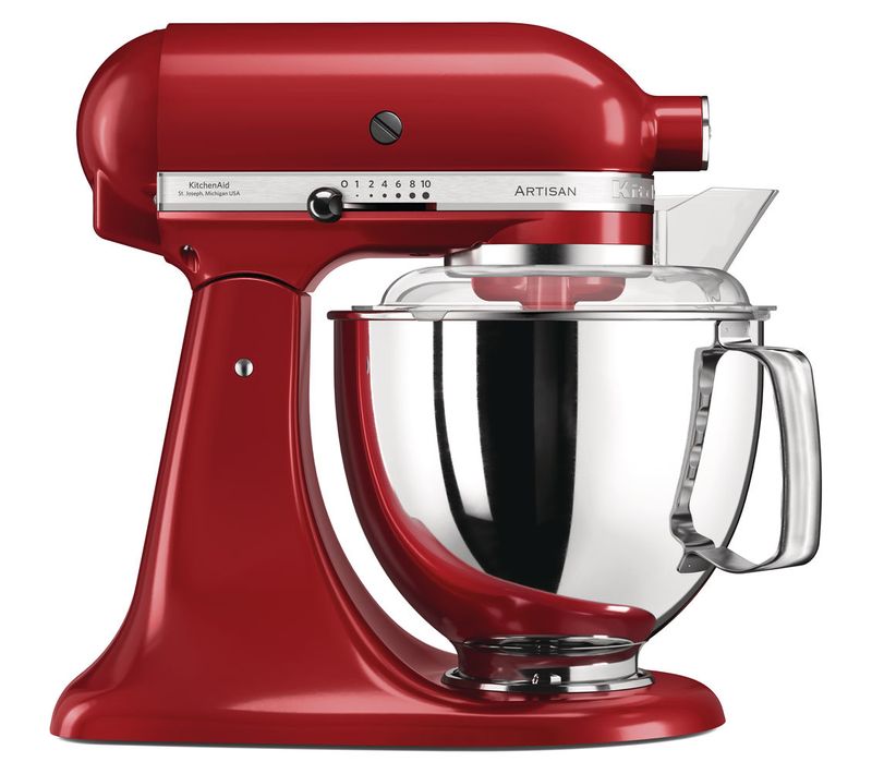 Robot Pâtissier Multifonction à Tête Inclinable 4.8l 300w Rouge Empire - 5ksm175pseer