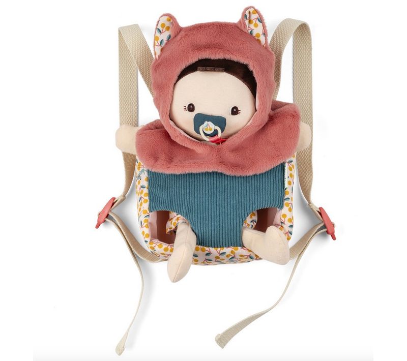 Poupee Jeanne Et Porte bébé - Poupee En Tissu