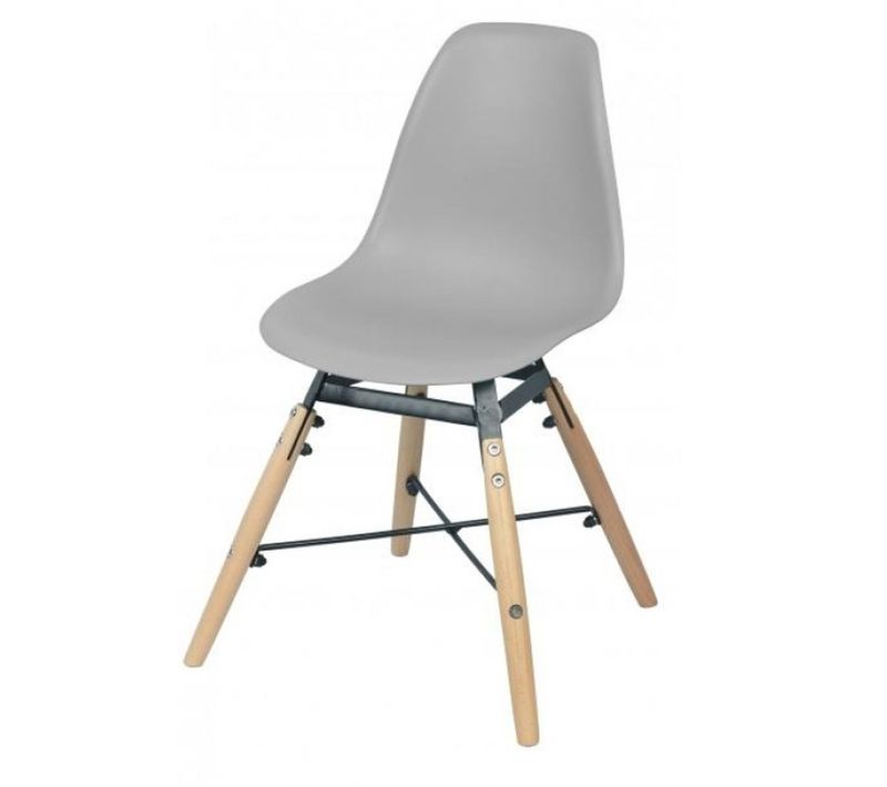 Chaise Design Scandinave Enfant Judy - Gris