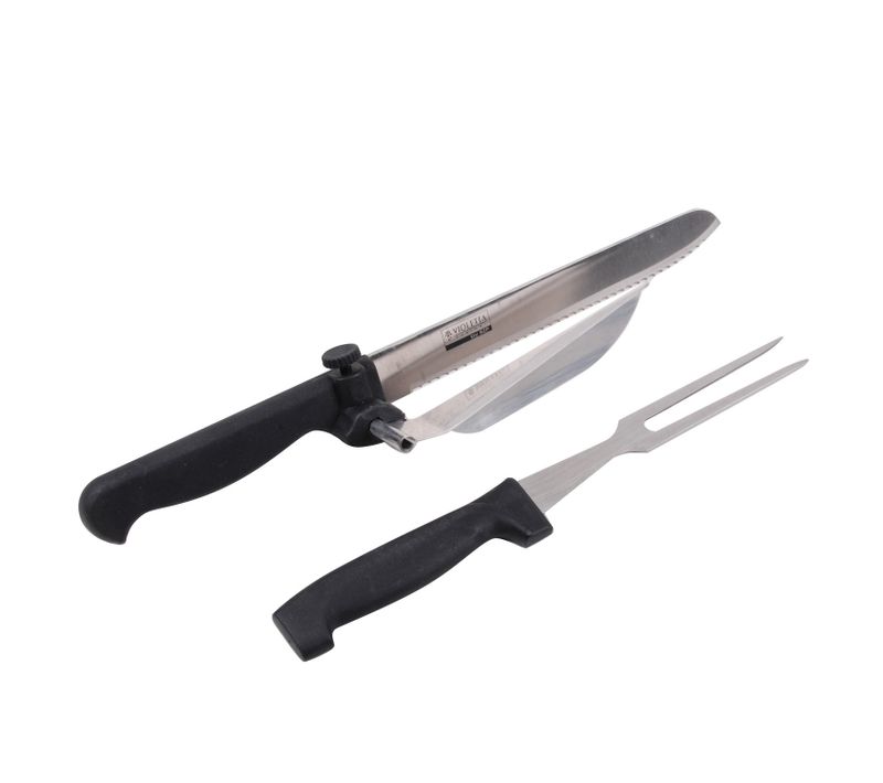 Fourchette Et Couteau Barbecue - Inox