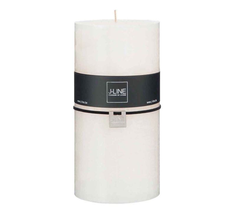 Bougie Cylindrique Déco "junina" 20cm Vanille